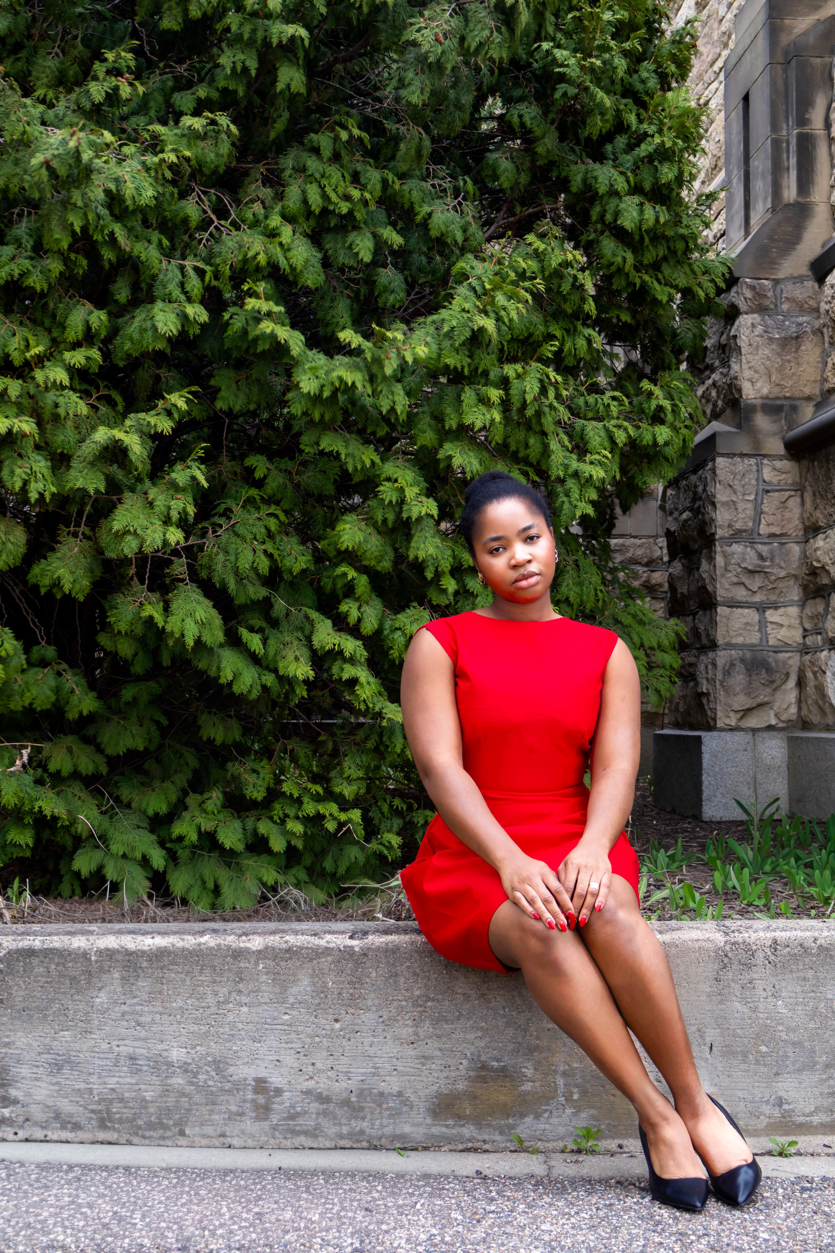 Red dress