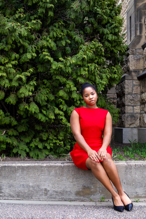 Red dress