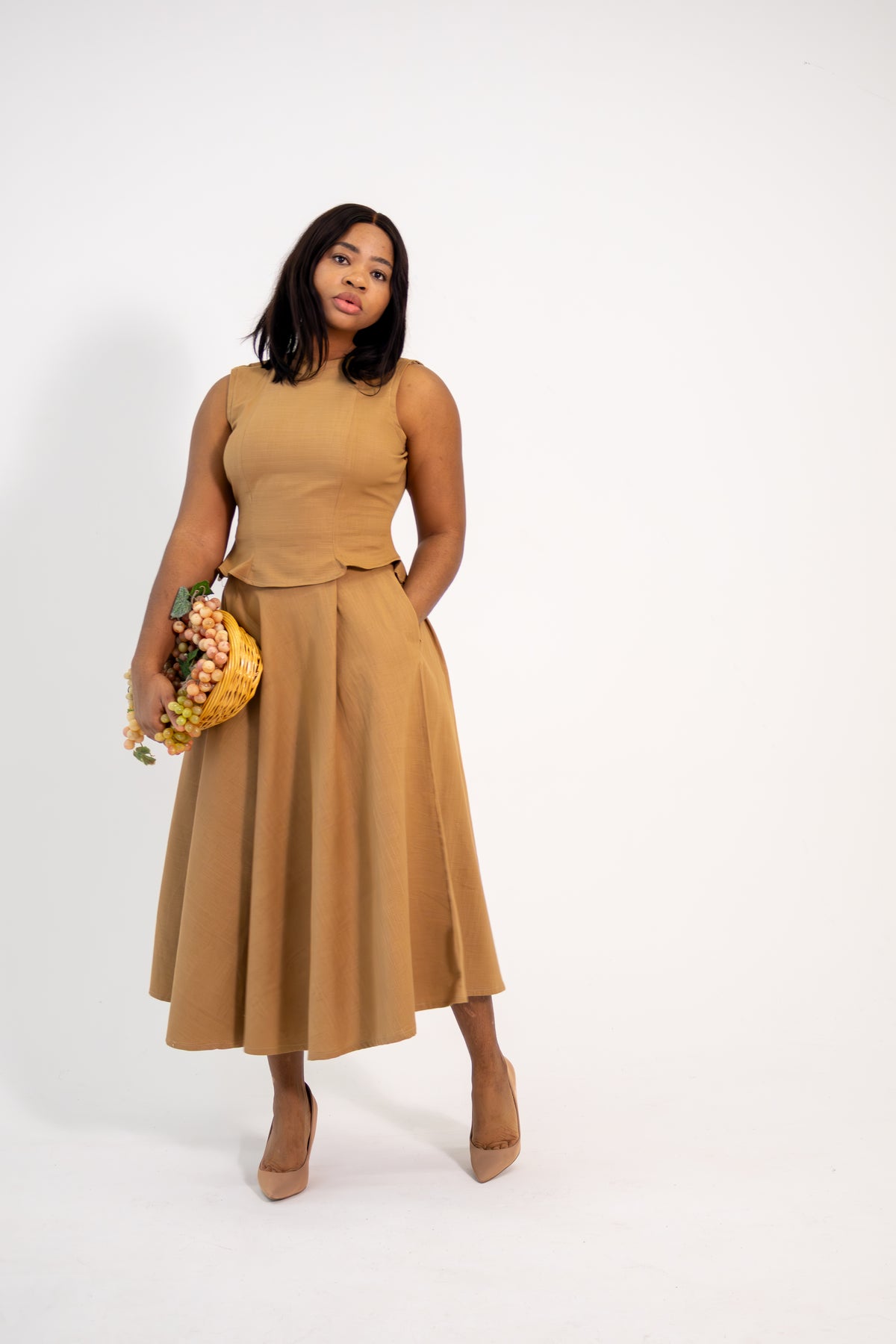 Beige two piece