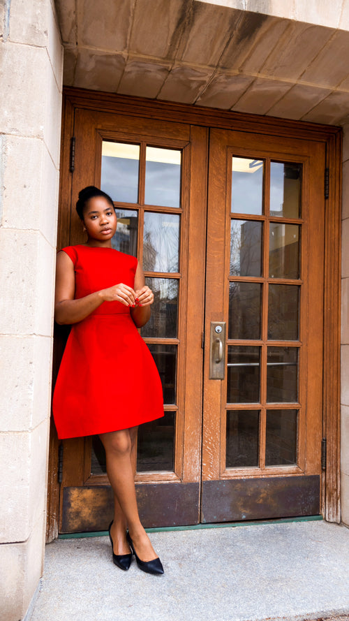 Red dress